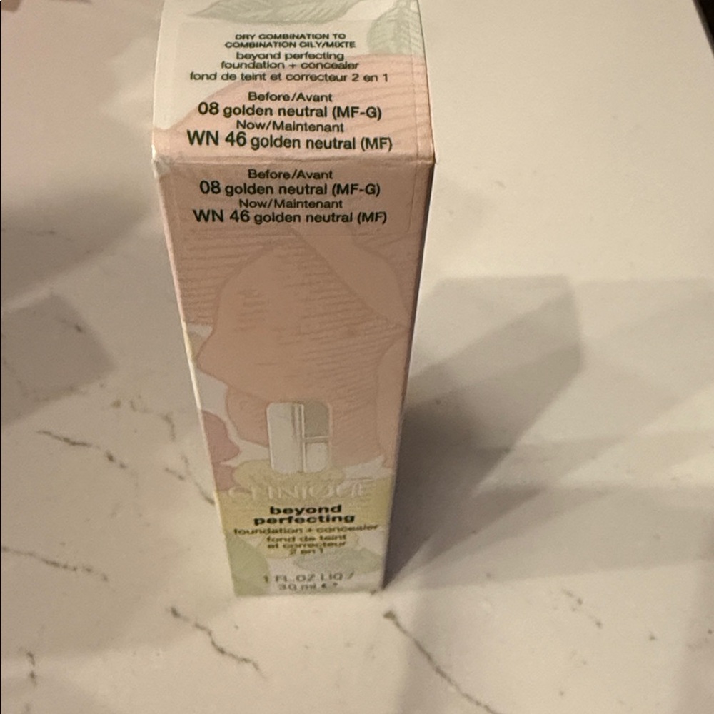 Clinique Beyond Perfecting Foundation + Concealer – 08 golden neutral WN 46